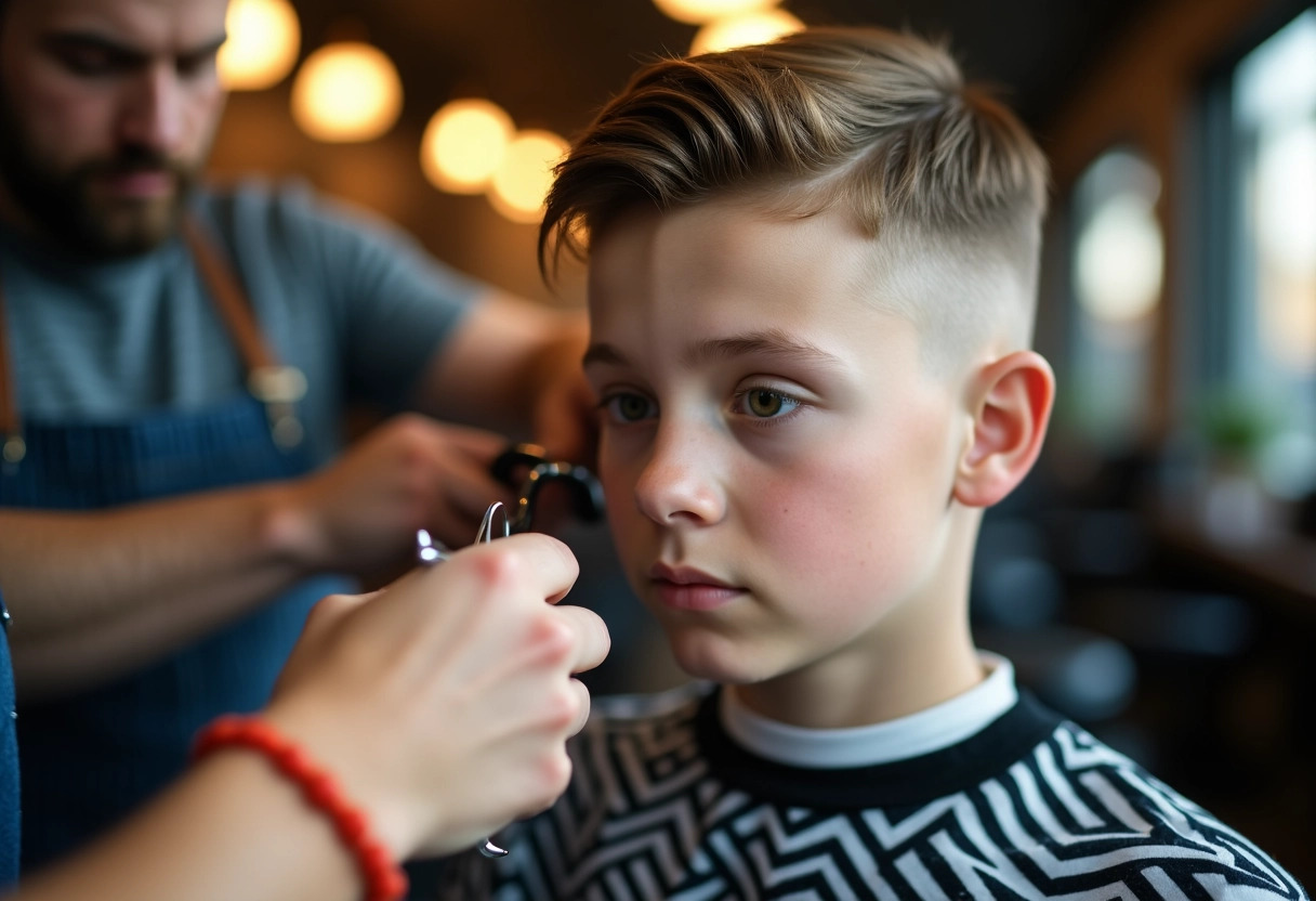 coupe de cheveux dégradée garçon